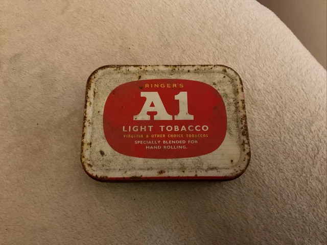 TOBACCO TIN 20 oz Ringer's A1 Light Tobacco specially blended for  handrolling £2.23