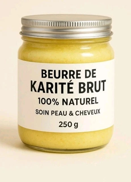 Beurre De Karité Pur Bio 300g - Artisanal Du Mali - Corps & Cheveux - 100% Naturel