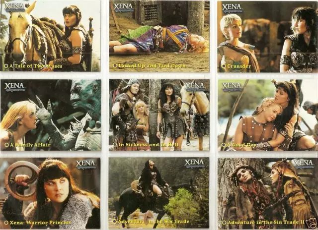 Xena Warrior Princess Seasons 4-5 Complete 72 card base set ~ Lucy Lawless + ROC