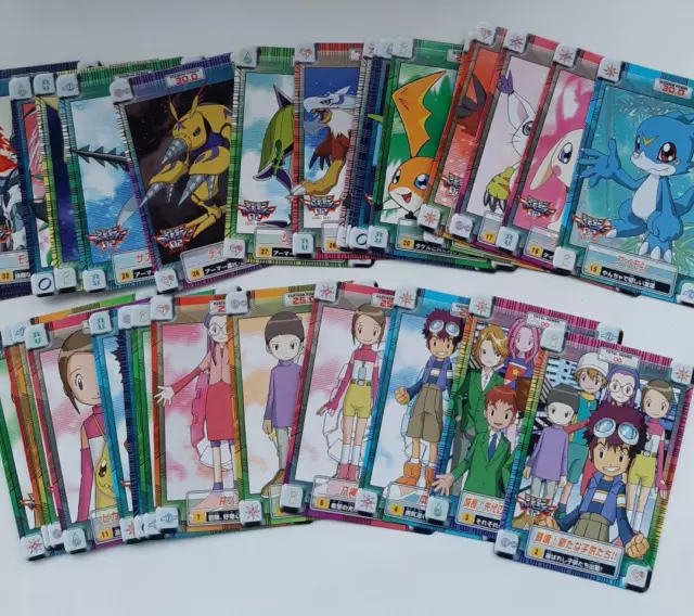 Lot of 36 Vintage Bandai Carddass Digimon Adventure 02 Part.1 Normal Card G41612