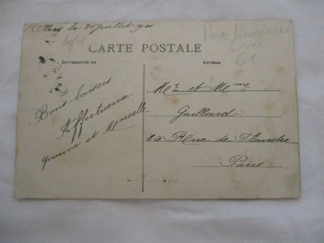 Cpa Orne 61 Flers Le Chateau Cour D'honneur City Hotel 2