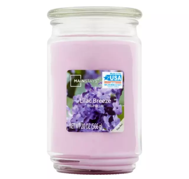 Mainstays Scented Single-Wick Jar Candle, 20 oz. - Scented Candle - 4 Scent