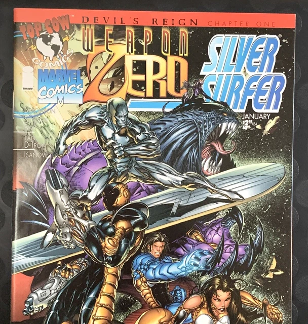 Top Cow Marvel Comic Book Weapon Zero Silver Surfer  Vol 1 No 1 January 1996