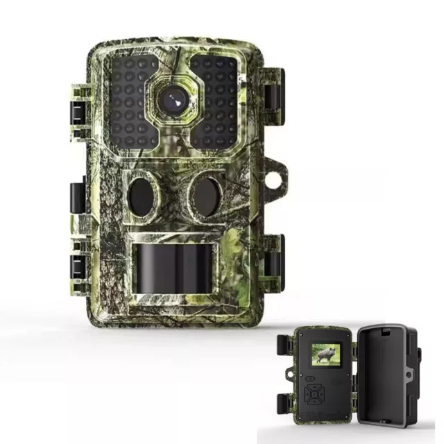 Camouflage Design 4K Night Vision Game Hunting Camera for Stealth Surveillance