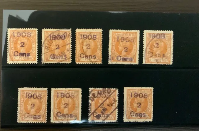 Rio de oro conjunto estudio habilitacion 34 usados. 9 sellos en buen estado.