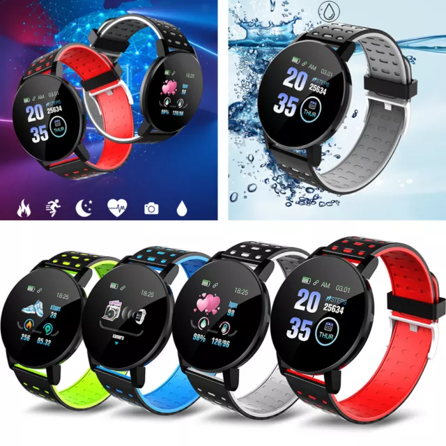 Smart Watch Bluetooth Orologio Da Polso Per IPhone IOS Samsung Android Rosso