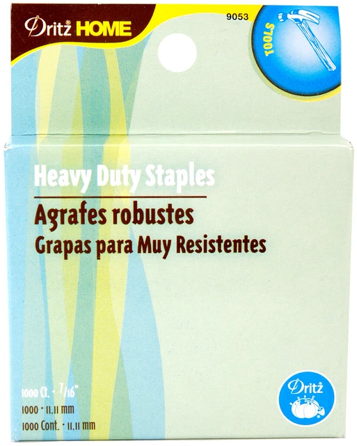 DRITZ 9053 HEAVYDUTY Staple Gun Refills 7/16"1000/Pkg (3Pk) 13.55