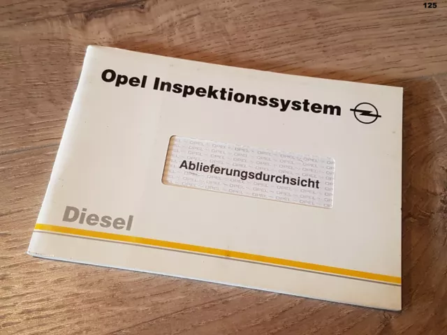 NUOVO libretto degli assegni diesel libretto di servizio 1993 bianco omega cadetto Astra Frontera
