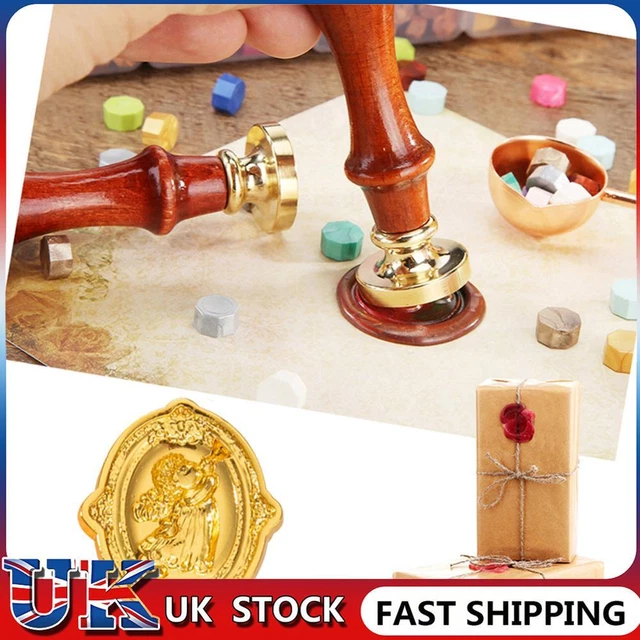 ❀ Special-shaped Fire Paint Head Retro 3D Relief Stamps Head for Wedding Card (M