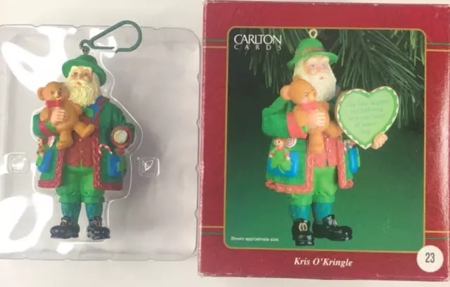 2000 Kris O'Kringle Irish Carlton Cards Heirloom Collection Christmas Ornament