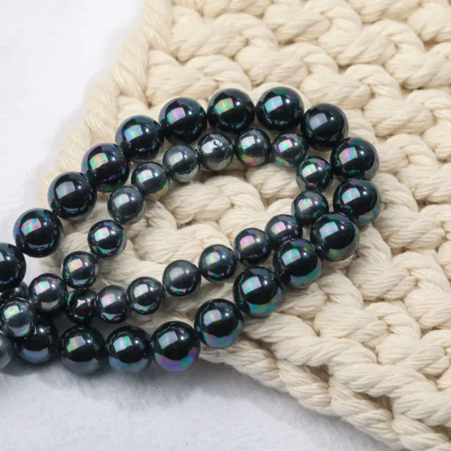 Genuine Tahitian Black Pearl Soothing Stone Gemstone Beads for Elegance - 6m