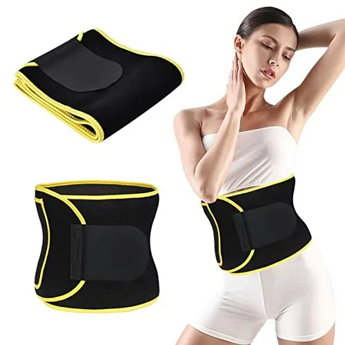 Ceinture Abdominale de Sudation, Ceinture Sauna Amincissante Ajustable, Ceinture