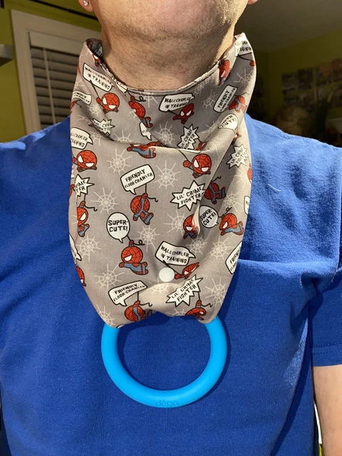 PADDEX ADULT SIZED sensory bandana With Silicone Chewable Ring. $34.00 ...