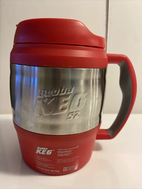 Bubba Keg 52 oz Stainless Steel Insulated Thermos Travel Mug - Red. 8 Inch Tall