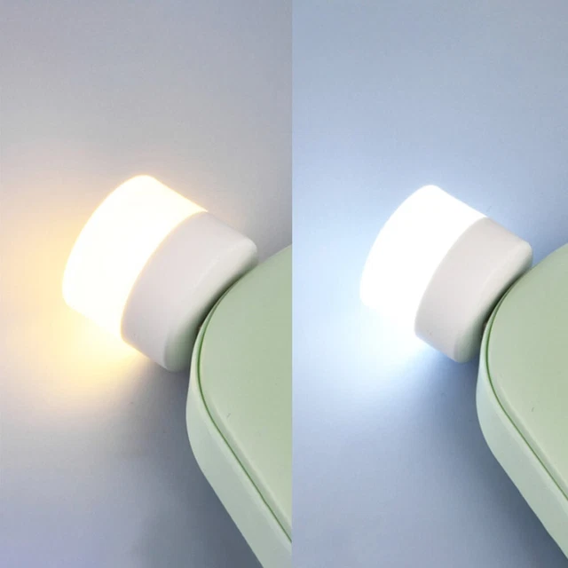 Lampe de nuit USB DEL ronde/lumière portable/lumière de nuit mini veilleuse.
