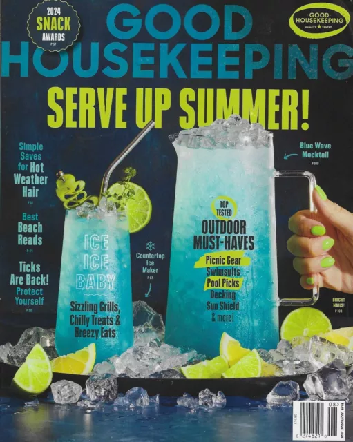 GOOD HOUSEKEEPING Magazine August 2024 Serve up Summer 8.99 PicClick