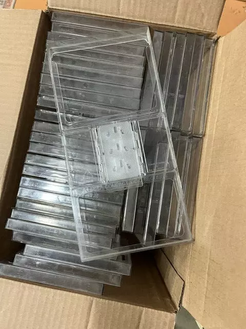 Alpha Security LONGBOX STYLE CD Keeper Lot Of 35 security Cases record store Alpha Security LONGBOX STYLE CD Keeper Lot Of 35 security Cases record store
