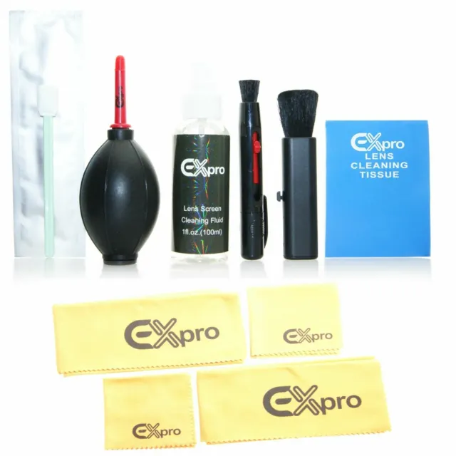Ex-Pro® 18 in 1 Professional Lens cleaning Cloth kit cleaner for DSLR VCR Camera
