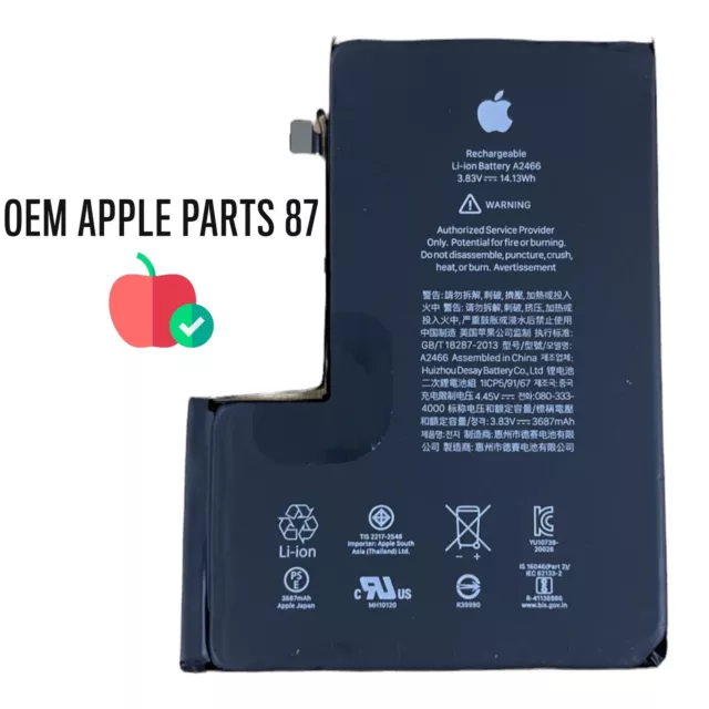 iPhone 12 Pro Max Battery Replacement Original Apple OEM Battery Health 95~99%