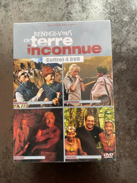 Coffret 4 dvd neuf sous blister " Rendez vous en terre inconnue "