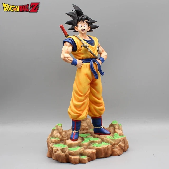 Figurine DBZ Son Goku Ultra Instinct – 32 Cm, PVC, Socle Lumineux, Statue Manga, Neuve