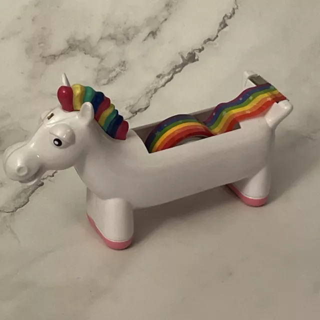 Rainbow “Unicorn” (NO HORN, just A Horse Now) Tape Dispenser NPW