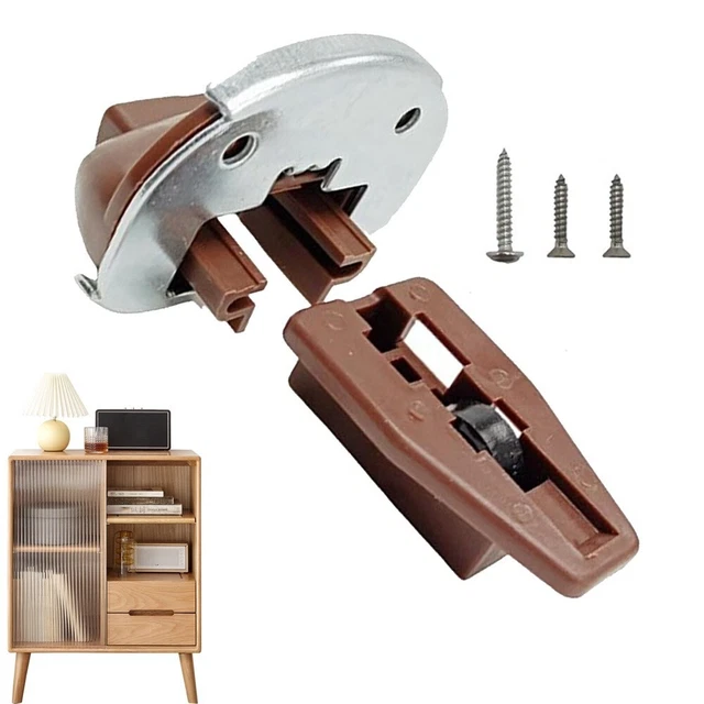 Kit De Guides De Tiroir Marron Prime-Line R7084 - Neuf, Dimensions Voie 1/4" X 7/8"