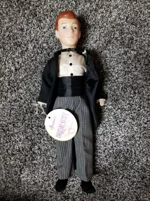 Vintage 1986 Effanbee Bridal Suite 1592 Groom Doll in Suit w/ Tags