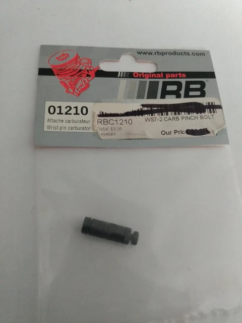 RB Products -RB Concepts -Novarossi- 01210- WS7-2 Carb Pinch Bolt RB Products -RB Concepts -Novarossi- 01210- WS7-2 Carb Pinch Bolt