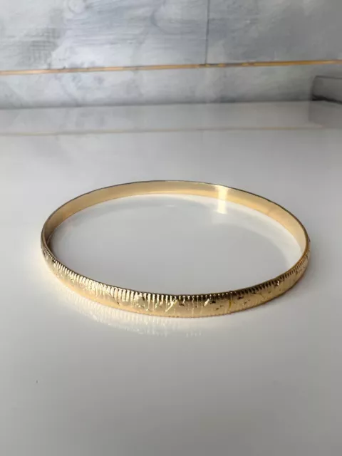 Bracelet jonc fin Acier inoxydable doré - Ninanina