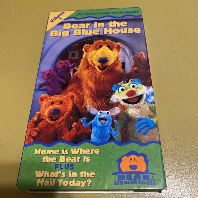 NICK JR BEAR Big Blue House Home Is Where Mail Today VHS Tape BUY 2 GET
