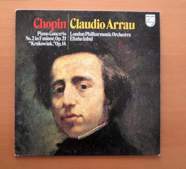 SAL 6500 309 Chopin Piano Concerto no. 2 Claudio Arrau Eliahu Inbal NM/EX 3