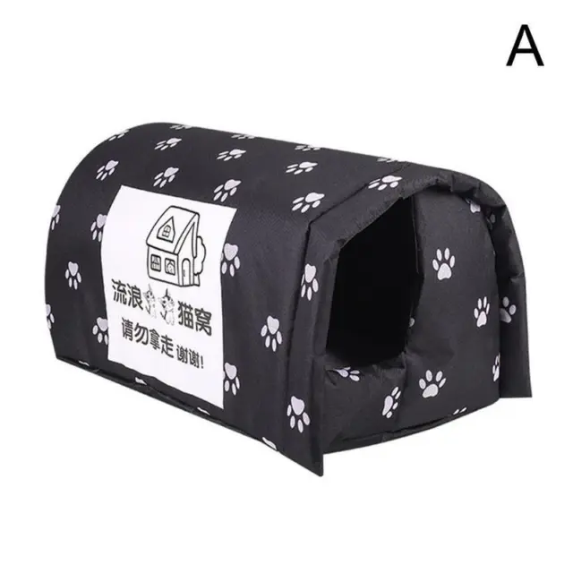 M Black Pets House Outdoor Cold And Waterproof Cat Litter Pet Stray Litter Str ~