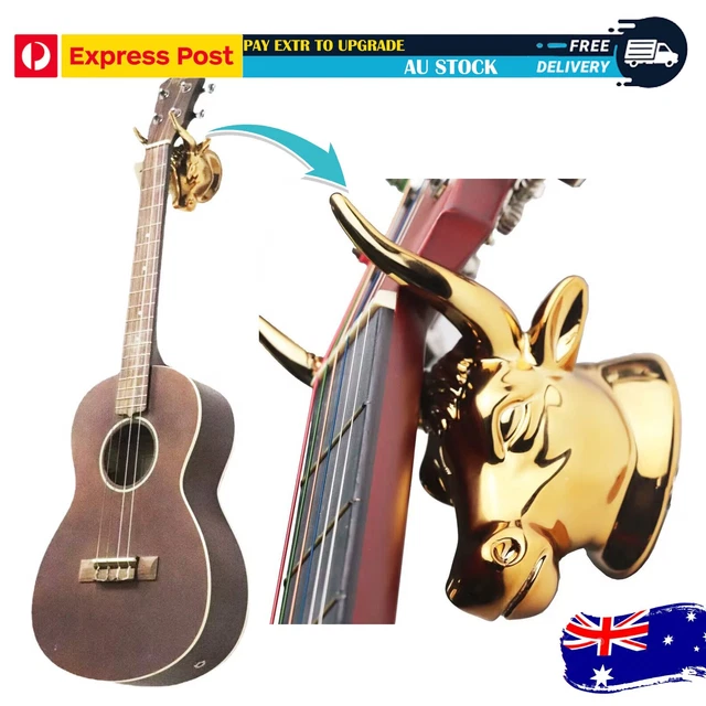 Guitar Hanger Golden bull Wall Mount Hook Holder Keeper for Guitars Bass Ukulele