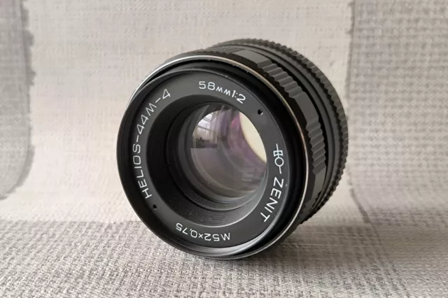 Helios 44M-4 2/58mm, Soviet Russian Lens, M42 Mount,