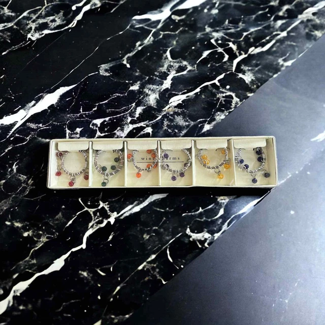 Dijes de vino vintage Pier One nuevos en caja