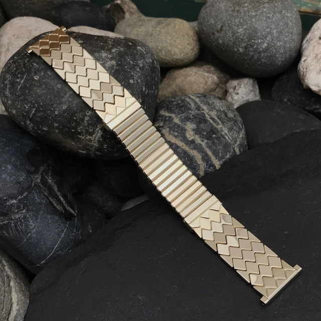 rare 1959 10k Yellow Gold Filled Speidel mcm Vintage Watch Band nos