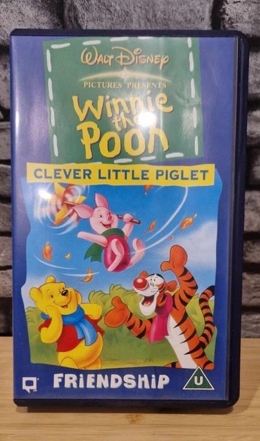 WINNIE THE POOH - Clever Little Piglet - Friendship - PAL VHS Video