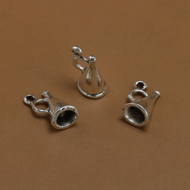 50 Stück Legierung Lautsprecher Anhänger DIY Charms Schmuckherstellung Zubehör f 7