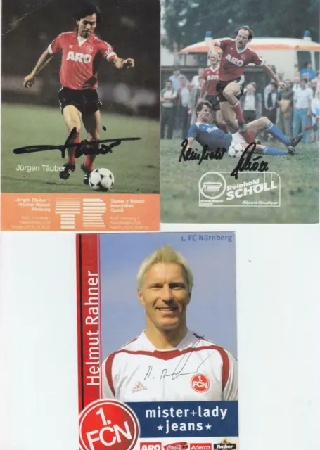 16 Werbekarten 1. FC Nürnberg ab 70er Jahre
