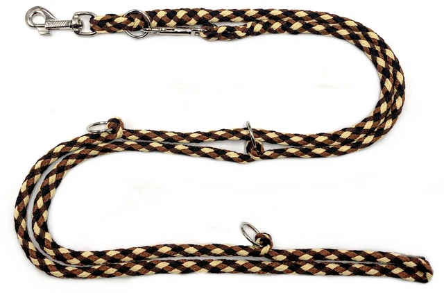 Hundeleine Doppelleine Brownie 2m 2,40m 2,80m 3,50m 5,00m 3-5fach verstellbar