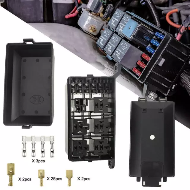 Scatola Portafusibili Relè Scatola Fusibili Universale Auto DC 12V per Auto Auto Auto Marina
