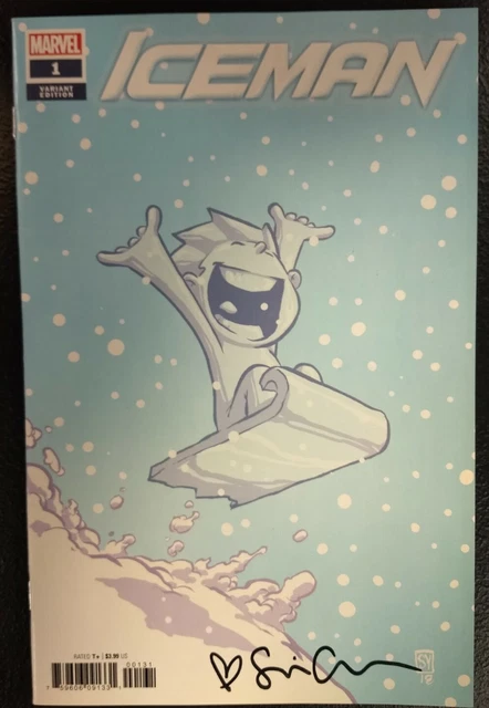 Iceman #1 (2018) Skottie Young Variant. Signed by Writer Sina Grace.