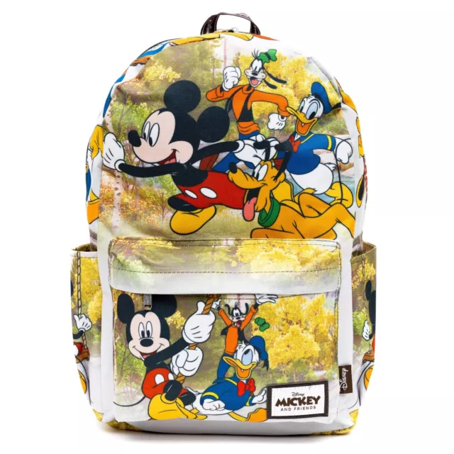 Disney Mickey Mouse y Amigos 17" Completo Talla Nylon Mochila Lujo Integral