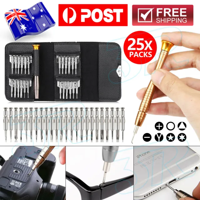 25 in 1 Precision Screwdriver Set Tool Kit Mini Small Torx Repair Fix Laptop HOT