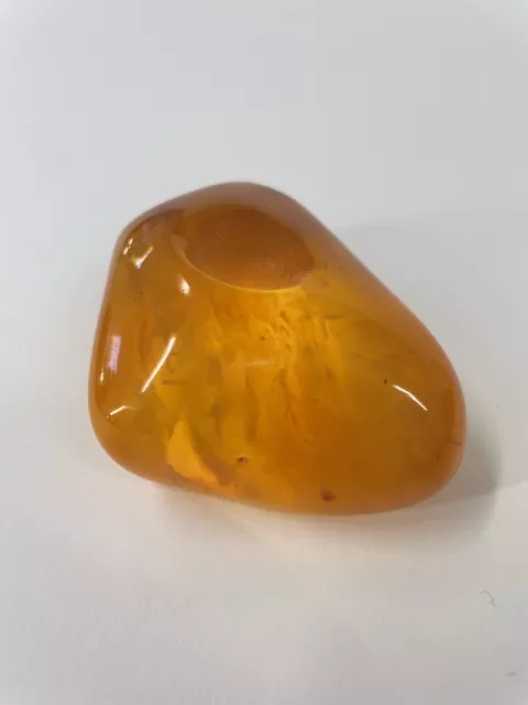 Beautiful High Grade Genuine Raw Polished Baltic Butterscotch Egg yolk Amber 67g