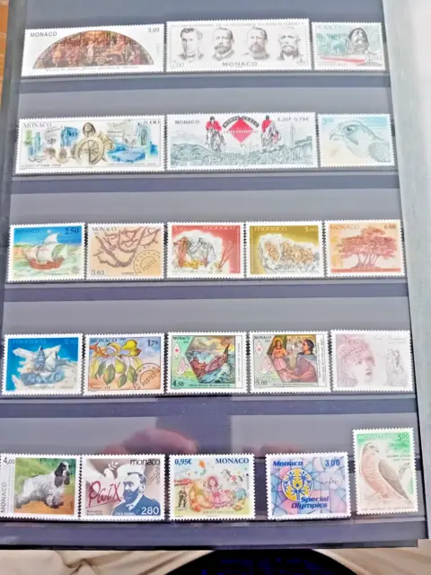Lot de 21 timbres neufs Monaco (Lot 6) Très bon état