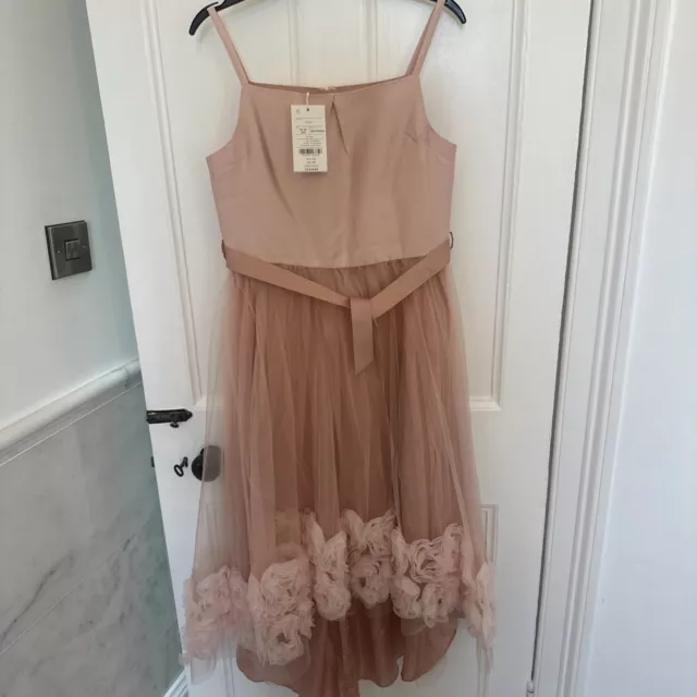 Bnwt Monsoon Pink Bridesmaid Occasion Dress 14-15 Yrs STUNNING Rrp £70