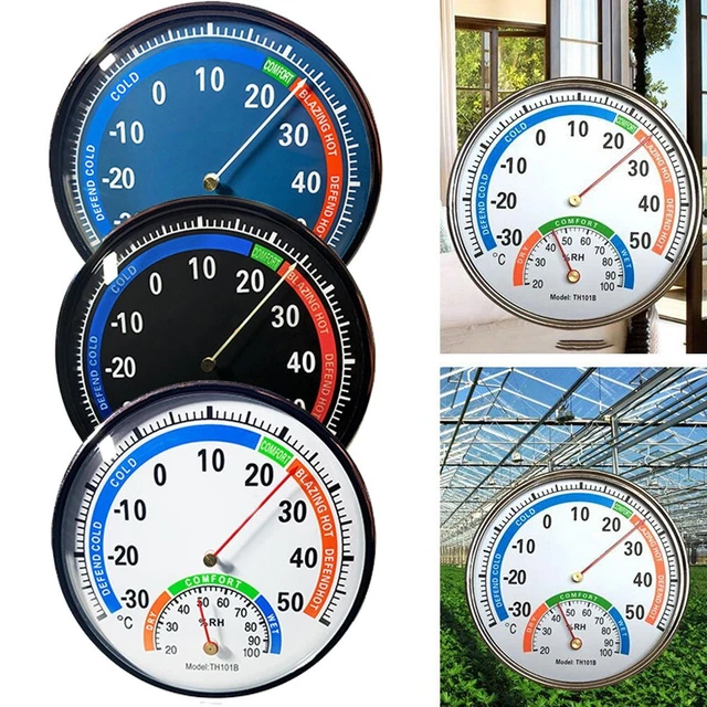Thermometer Hygrometer Analog Humidity Meter Climate Monitor For Kitchen Room