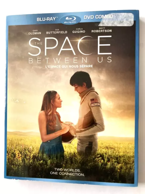 The Space Between Us/ Blu Ray + Dvd/ Slipcover/ Sci Fi  /Drama Romance